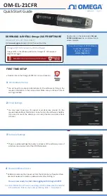 Spectris OMEGA OM-EL-21CFR Quick Start Manual предпросмотр