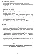 Preview for 2 page of Spectro-UV EDG-13SBLC Operator'S Manual