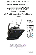 Spectro-UV EDG-4W Operator'S Manual preview