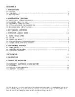 Preview for 2 page of Spectro-UV Spectroline AccuPRO XP-2000A Operator'S Manual