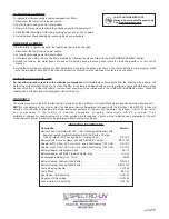 Preview for 2 page of Spectro-UV Spectroline E/12 Series Instructions