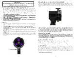 Предварительный просмотр 2 страницы Spectro-UV Spectroline UV-365MEH/F Manual