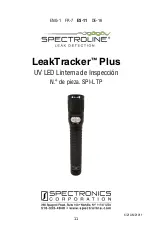 Preview for 11 page of Spectroline LeakTracker Plus Instructions Manual