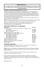 Preview for 23 page of Spectroline OPTIMAX Multi-lite OPK-300N Operator'S Manual