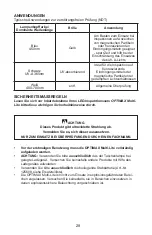 Preview for 28 page of Spectroline OPTIMAX Multi-lite OPK-300N Operator'S Manual