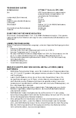 Preview for 30 page of Spectroline OPTIMAX Multi-lite OPK-300N Operator'S Manual