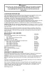 Preview for 31 page of Spectroline OPTIMAX Multi-lite OPK-300N Operator'S Manual