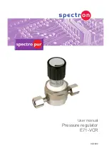 Предварительный просмотр 1 страницы Spectron spectropur E71-VCR User Manual