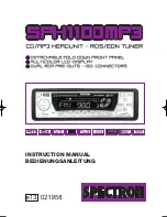 Spectron SPH1100MP3 Instruction Manual preview