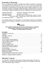 Предварительный просмотр 2 страницы Spectronics Corporation Pro Alert TP-9360 Operating Manual