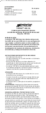 Preview for 4 page of Spectronics Spectroline TRITAN 450 AC Quick Start Manual