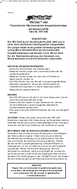 Preview for 6 page of Spectronics Spectroline TRITAN 450 AC Quick Start Manual