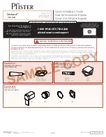 Preview for 1 page of Spectrum Brands Pfister Deckard 016-DA0 Quick Installation Manual