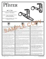 Spectrum Brands Pfister G133 Manual предпросмотр