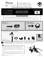 Spectrum Brands Pfister Iyla GT40-TR0 Quick Installation Manual предпросмотр