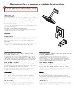 Preview for 3 page of Spectrum Brands Pfister Kenzo LG89-XDF Maintenance & Care Manual