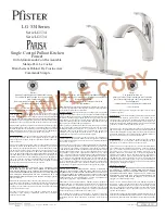 Spectrum Brands Pfister Parisa LG 534 Series Manual preview