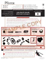 Spectrum Brands Pfister Rancho 8P8-WS2-RCH Quick Installation Manual preview