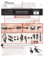 Preview for 1 page of Spectrum Brands Pfister Raya F-529-ERY Quick Installation Manual