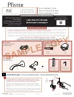 Preview for 1 page of Spectrum Brands Pfister Rhen LG49-RH4 Quick Installation Manual