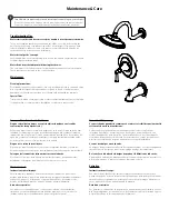 Preview for 3 page of Spectrum Brands Pfister Saxton R89-XGL Maintenance & Care Manual