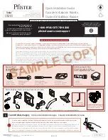 Preview for 1 page of Spectrum Brands Pfister Selia 8P8WS2-SLS Quick Installation Manual