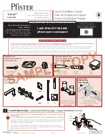 Spectrum Brands Pfister Verve LG6-3VRV Quick Installation Manual preview