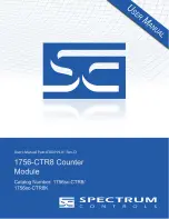 Spectrum Controls 1756-CTR8 User Manual предпросмотр