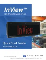 Spectrum Controls InView 2706-PENETx2-SC Quick Start Manual preview