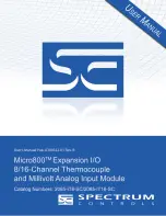 Spectrum Controls Micro800 2085-IF16C-SC User Manual preview