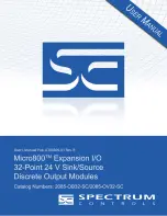 Preview for 1 page of Spectrum Controls Micro800 2085-OB32-SC User Manual