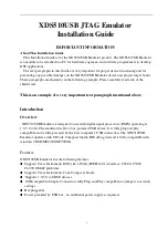 Spectrum Digital XDS510USB Installation Manual preview