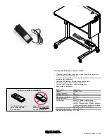 Preview for 14 page of Spectrum Industries Freedom One eLift Lectern 55357 Owner'S Manual