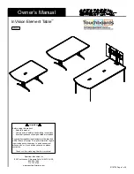 Spectrum Industries InVision Element Table 37128 Owner'S Manual preview