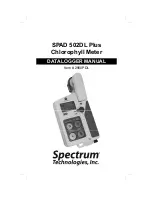 Spectrum Technologies 2900PDL Data Logger Manual preview