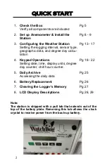 Preview for 2 page of Spectrum Technologies 3315WD2 Product Manual