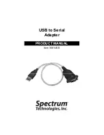 Preview for 1 page of Spectrum Technologies 3661USB Product Manual