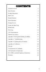 Preview for 3 page of Spectrum Technologies 6250 Product Manual