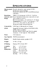 Preview for 4 page of Spectrum Technologies 6445 Product Manual