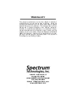 Preview for 4 page of Spectrum Technologies AutoDialer 3419 Product Manual