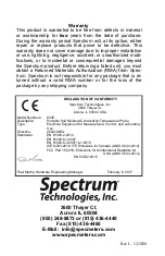 Preview for 32 page of Spectrum Technologies FIELDSCOUT 6435 Product Manual