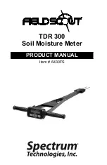 Spectrum Technologies FieldScout TDR 300 Product Manual preview