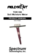 Preview for 1 page of Spectrum Technologies Fieldscout TDR 350 Product Manual