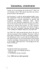 Preview for 2 page of Spectrum Technologies Fieldscout TDR 350 Product Manual