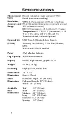 Preview for 4 page of Spectrum Technologies Fieldscout TDR 350 Product Manual