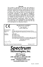 Preview for 28 page of Spectrum Technologies Fieldscout TDR 350 Product Manual