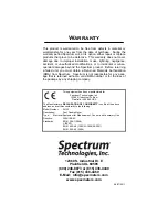 Preview for 4 page of Spectrum Technologies Lightscout 3413F Product Manual