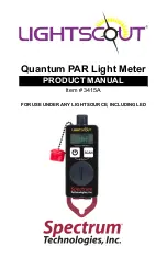 Preview for 1 page of Spectrum Technologies LIGHTSCOUT 3415A Product Manual