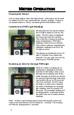 Preview for 4 page of Spectrum Technologies LIGHTSCOUT 3415A Product Manual