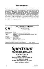 Preview for 8 page of Spectrum Technologies LIGHTSCOUT 3415A Product Manual